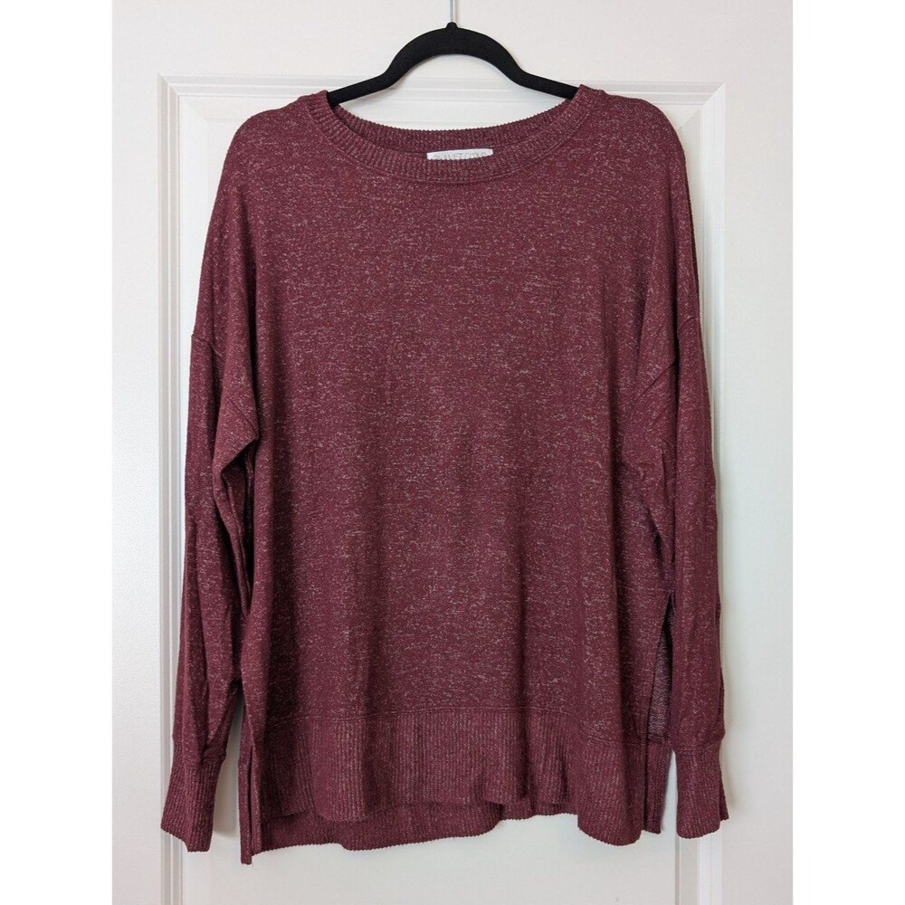 Planet Gold Maroon Long Sleeve Top